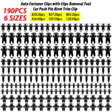 190x Car Body Fastener Plastic Trim Clips Push Rivets Auto Panel Fender Retainer