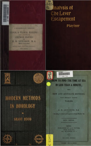 220 Old Rare Books on Horology Pocket Watch Clock Repair Making & History DVD - Afbeelding 1 van 12