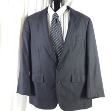 VTG Brooks Brothers Golden Fleece Mens 42R Black 2-Button Sports Coat Blazer