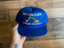Northern Illinois Service Company Snapback Hat VTG Fully Foam Rope Cap USA Made