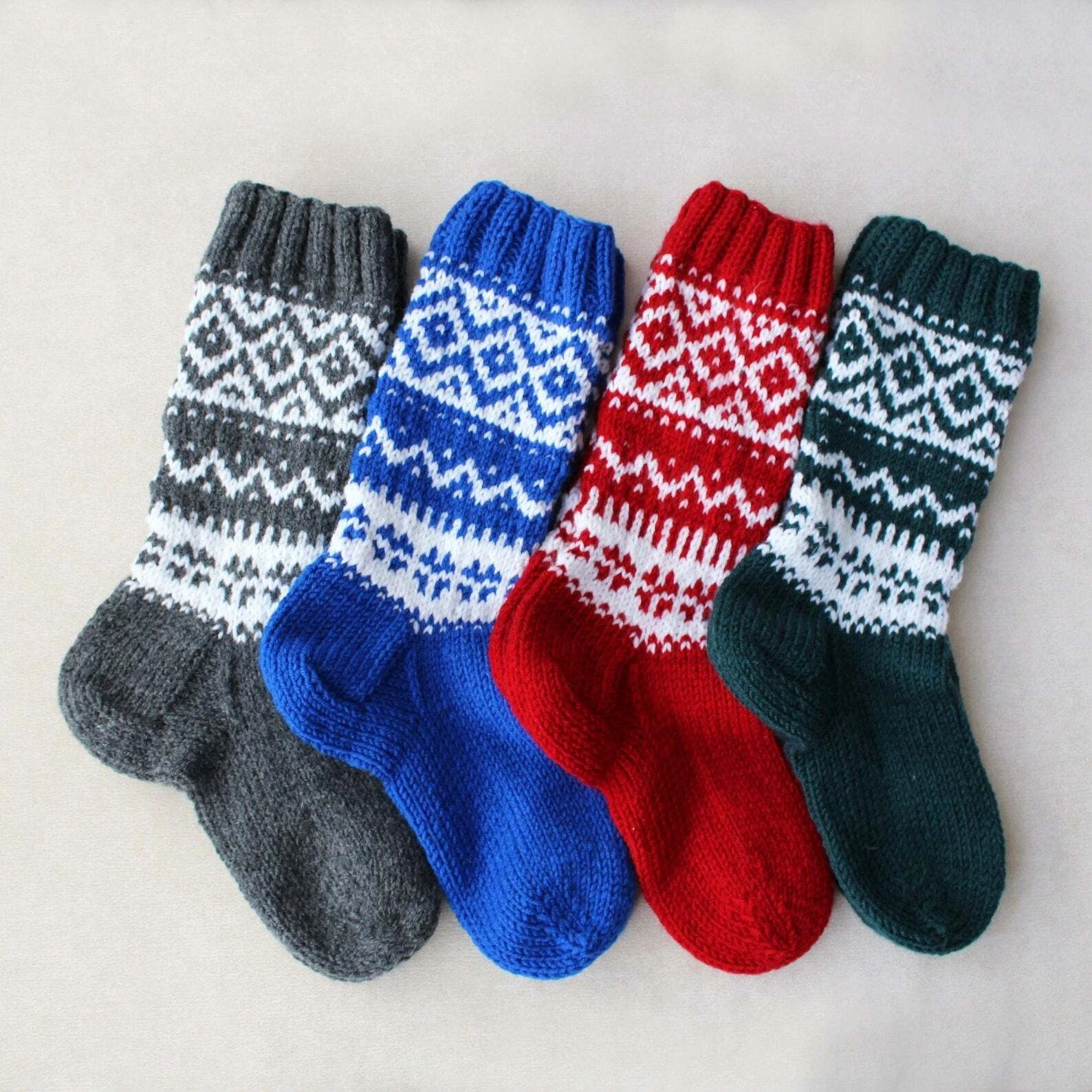 Festiv Wool Jacquard Socks