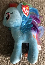My Little Pony Ty Sparkle Princess rainbow dash  Pony hasbro new old stock 2013