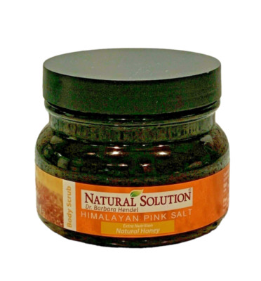 Natural Solution Himalayan Pink Salt Body Scrub with Natural Honey 12.3oz