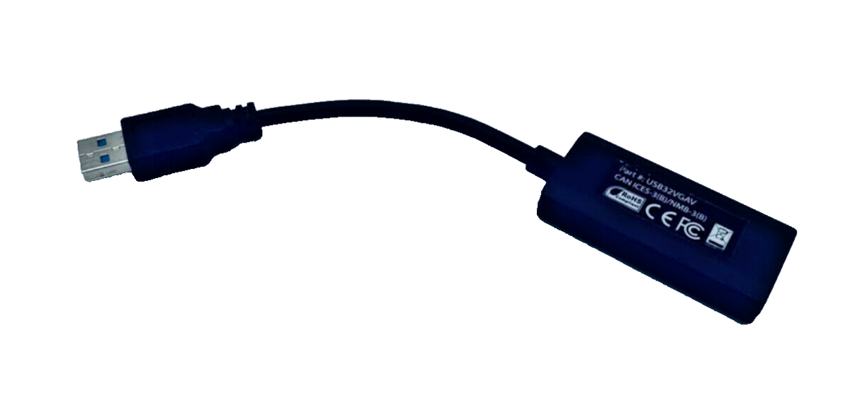 USB to VGA Display Adapter 1920x1200, USB32VGAV video card