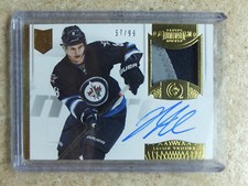 13-14 Panini Dominion Horizontal Auto Patch #AP-JTR JACOB TROUBA Rookie RC /99