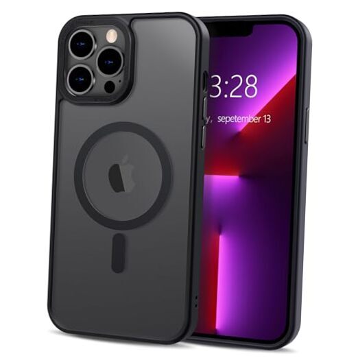 for Case Magnetic Phone Case Compatible with MagSafe, iPhone 13 Pro Max Black