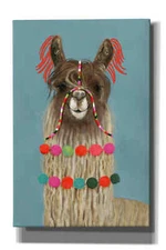 Epic Graffiti 'Adorned Llama IV' by Victoria Borges, Canvas Wall Art