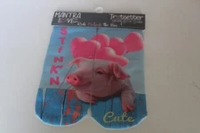 Piglet Stink'N Cute  Short Boot Socks Mantra Love Trotsetter