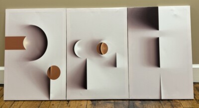 Triptych 3D Fooler (48) 16 X 24 NEW shipping included
