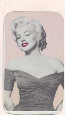 TK 348a Telephone Card 18u Marilyn Monroe Red Lips #2 Torso & Pink Backround