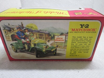Matchbox Models of Yesteryear Y-2 1911 Renault 2-Seater1:40 Scale