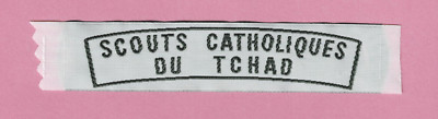 AFRICA SCOUTS OF CATHOLIQUES DU TCHAD / CHAD - SCOUT UNIFORM STRIP PATCH