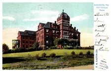 Tucks Odd Fellows Home Worcester MA C1906 UDB Postcard AE7