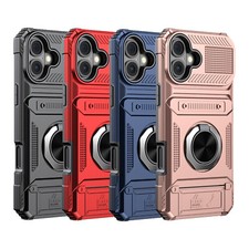 For iPhone 16 /16 Plus/16 Pro/16 Pro Max Case Cover USA Shockproof Stand Hybrid