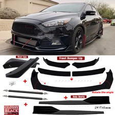 For Ford Focus 03-14 Front Bumper Lip Splitter Spoiler Side Skirts Strut Rod For Ford Focus 03-14 Front Bumper Lip Splitter Spoiler Side Skirts Strut Rod