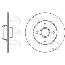 Apec Rear Brake Disc DSK250 - OE High Quality Precision Engineered Part