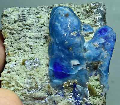 608 Gram Fluorescent Afghanite With Sphene Crystals On Matrix
