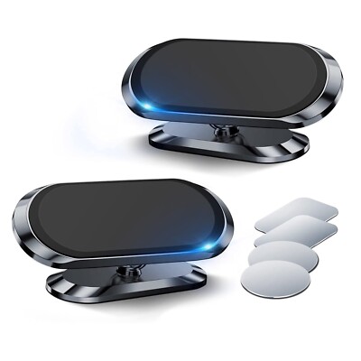 1~2X Magnetic Car Dashboard Mount Holder Stand For Phone Samsung Galaxy iPhone