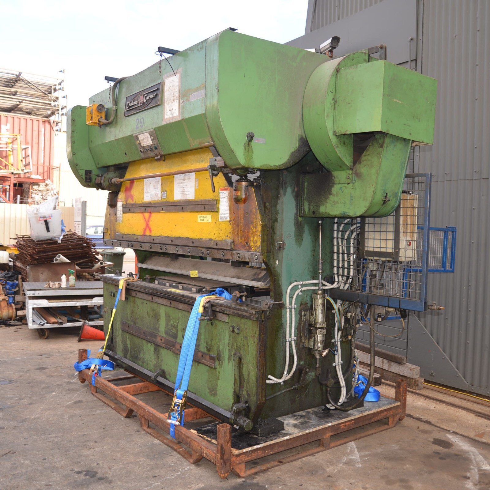 Chalmers & Corner 35t mechanical press brake bending Autobend backstop no tools eBay