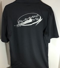 Men s Bowling Sport-Tek Classic Bowl Polo Shirt Size L Large Dark Gray SS