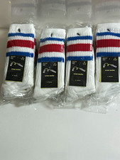 NWT art class KIDS Crew Socks Medium White/Red/Blue Striped 16 Pairs Total