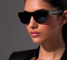 Women Square Sunglasses Thick Frame Outdoor Party Shades Driving Stylish Fancy