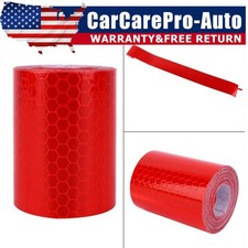 high Visibility Red Safety Warning Reflective Tape 10Ft Truck Conspicuity