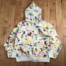 Early Multi Camo Full Zip Hoodie S Size A Bathing Ape Bape Vintage No.aj421