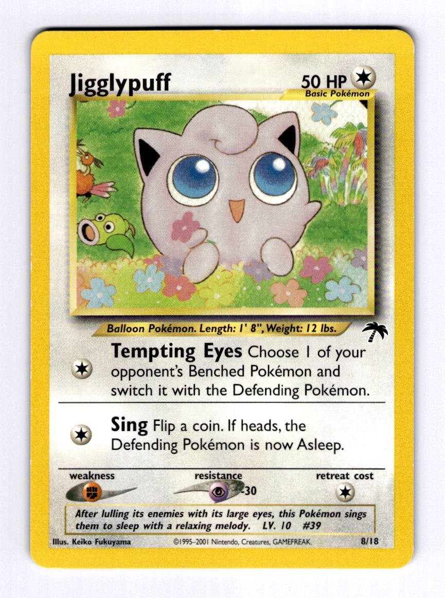 Jigglypuff Southern Islands #08 (1999) Promo Promo NM Pokemon