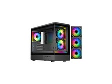 DIYPC ARGB-M1-BK Black USB3.0 Tempered Glass ...