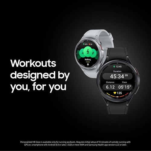 Samsung Galaxy Watch6 Classic GPS 43mm Black Smartwatch SM-R950NZKAXAA - Photo 6 sur 9