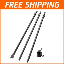 3pcs 18 Long Air Hammer Bit Set 18 In 38 In 34 In Point And Flat Pneum