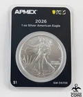2026 USA $1 Silver Eagle .999 Fine Silver 1oz Coin