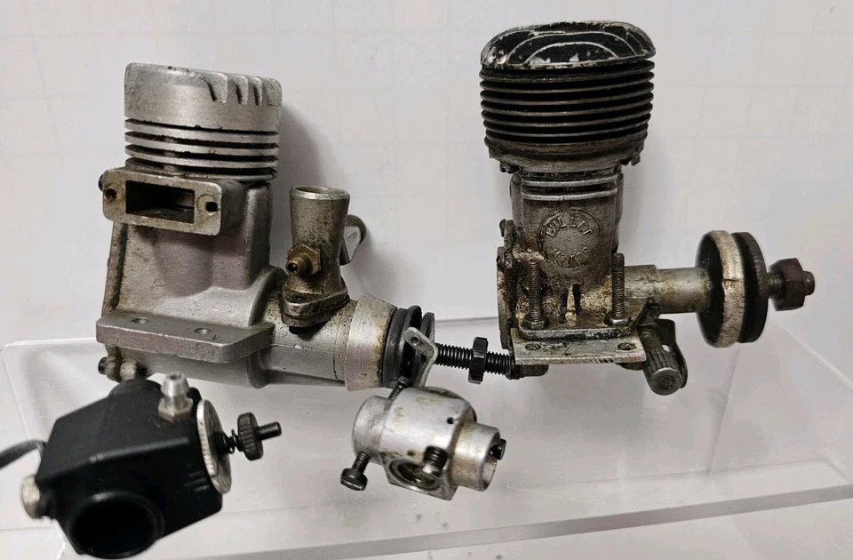 RC / CL Engines / Parts lot Ohlsson & Rice, Bullet Motor, Perry, OS, Flash ++ - Image 4 of 4