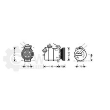 Kompressor Klimaanlage für BMW 5er Touring 525tds Bj.97-04