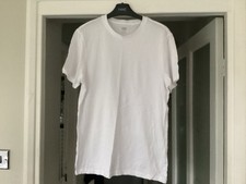 Ladies F&F Size S White Cotton T-shirt