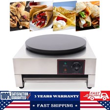 1700W 16" Commercial Electric Crepe Maker Pancake Machine Big Hotplate Non Stick
