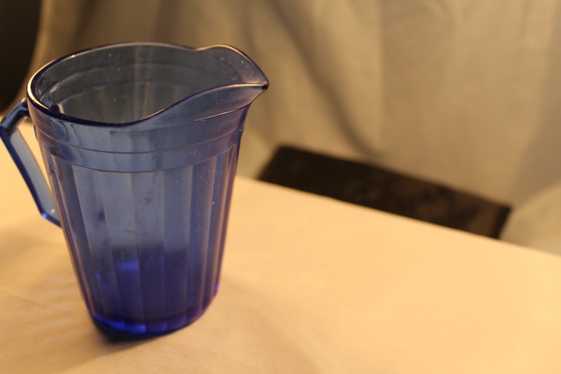 Aurora Cobolt Blue Cream Pitcher one
