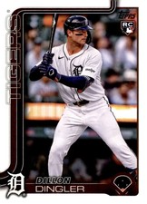 DILLON DINGLER ROOKIE 2025 TOPPS SERIES ONE #126 DETROIT TIGERS RC