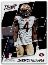 2018 Panini Prestige #254 Tarvarus McFadden Xtra Points Red 49ers Rookie