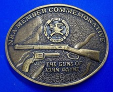 NRA National Rifle Assn. 2nd Amendment Gun Rights Vintage Belt Buckle