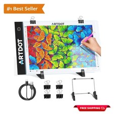 A4 LED Light Pad for Diamond Painting Art - USB, Adjustable Brightness