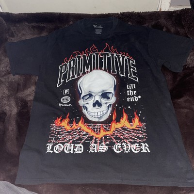 Primitive Skateboarding Shirt 'Loud As Ever' 100% Cotton Large 