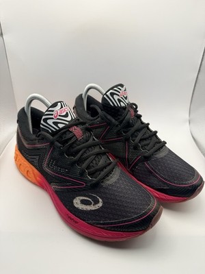 Asics Gel-NOOSA FF Damen Laufschuhe schwarz/orange/pink Größe UK 6 / EU 40