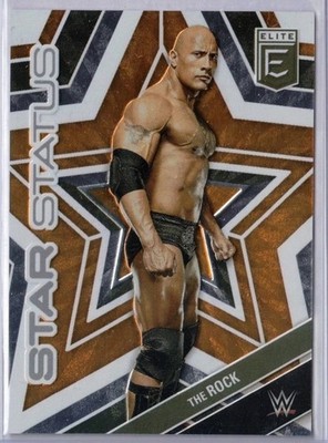 2023 Donruss Elite WWE The Rock Orange /49 Star Status SP #9 Dwayne Johnson