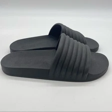 Unisex Girlfriend Collective Black Slides