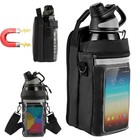 Magnetic Gym Bag With Water Bottle Holder & Phone Pocket - Black, Unisex