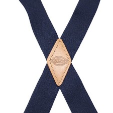 Dickies Suspenders Adjustable Clip On Braces Workwear Navy Blue