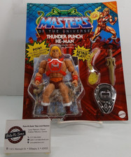 2022 Mattel  MOTU Origins Thunder Punch He-Man Deluxe Figure  Sealed & Unpunched