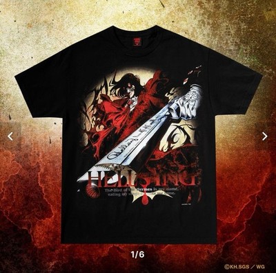 HELLSING OVA Geeks Rule T-Shirt Alucard Official Cotton Tee Unisex